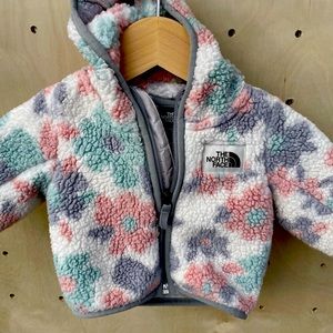 North Face 0-3M Floral Fleece